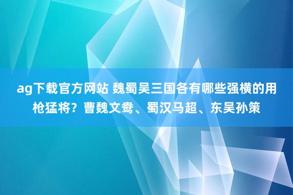ag下载官方网站 魏蜀吴三国各有哪些强横的用枪猛将？曹魏文鸯、蜀汉马超、东吴孙策